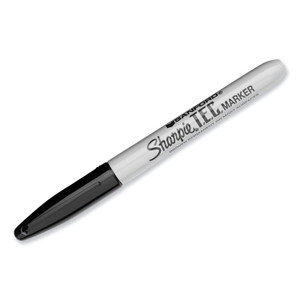 Sharpie T.E.C. Permanent Marker, Fine Bullet Tip, Black (SAN13401) View Product Image