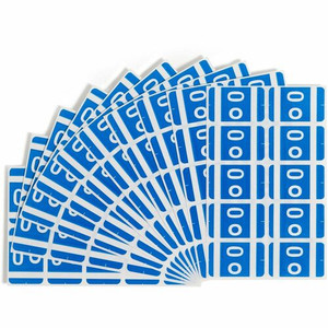 Smead AlphaZ ACCS Color-Coded Labels - O - x 1" Width x 1 5/8" Length - Dark Blue - Laminated - 10 / Sheet