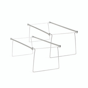 Smead Steel Hanging Folder Drawer Frame, Letter Size, 23" to 27" Long, Gray, 2/Pack