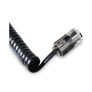 Softalk Rotating 360 Telephone Cord Detangler, Clear/Black
