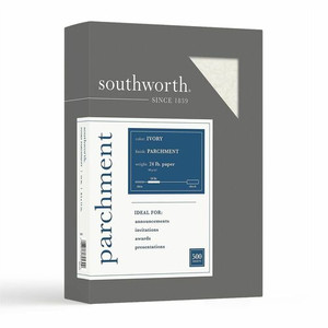 Southworth Parchment Specialty Paper - Ivory - Letter - 8 1/2" x 11" - 24 lb Basis Weight - Parchment