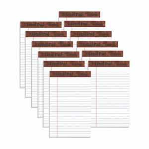TOPS "The Legal Pad" Ruled Perforated Pads, Narrow Rule, 50 White 5 x 8 Sheets, Dozen