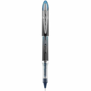 uniball™ Vision Elite BLX Rollerball Pen - 0.5 mm Micro Pen Point - Black/Blue Ink - Pigment-based - (UBC69020)