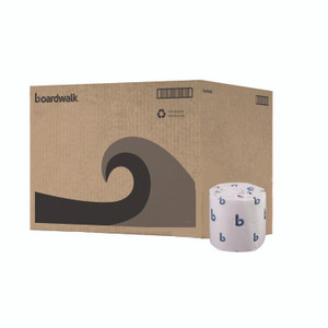 Boardwalk 2-Ply Toilet Tissue, Standard, Septic Safe, White, 4 x 3, 500 Sheets/Roll, 96 Rolls/Carton