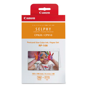 Canon 8568B001 (RP-108) Ink/Paper Combo, 50 Page-Yield, Tri-Color View Product Image