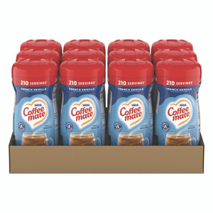 Coffee mate Non-Dairy Powdered Creamer, French Vanilla, 15 oz Canister, 12/Carton