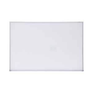 Universal Melamine Dry Erase Board with Aluminum Frame, 36 x 24, White Surface, Anodized Aluminum Frame (UNV43623) View Product Image