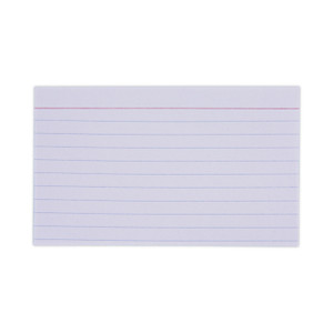 Universal Ruled Index Cards, 3 x 5, White, 100/Pack UNV47210
