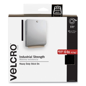 VELCRO Brand Industrial-Strength Heavy-Duty Fasteners with Dispenser Box, 2" x 15 ft, Black