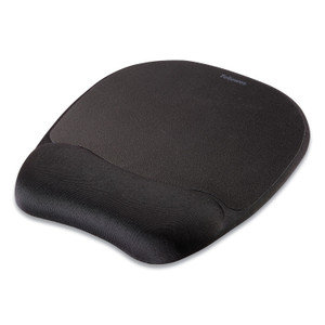 Fellowes Memory Foam Mouse Pad with Wrist Rest, 7.93 x 9.25, Black (FEL9176501) View Product Image