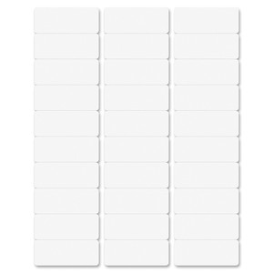 Business Source Multipurpose Address Labels - 1" Width x 2 5/8" Length - Permanent Adhesive - Laser, Inkjet - Bright White - 30 / Sheet