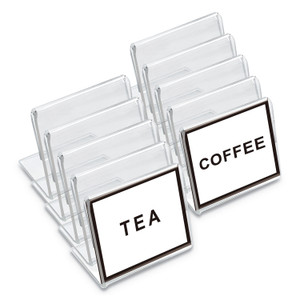 Universal Mini Table-Top Sign, 1.5 x 2, Clear