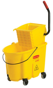 Yellow Mopping Bucket And Wringer Combo Pack (640-FG758088YEL) View Product Image