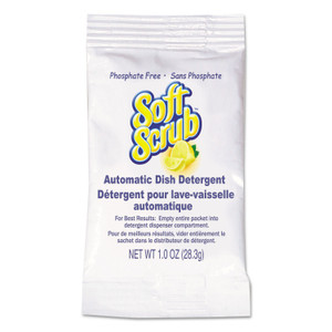 Soft Scrub Automatic Dish Detergent, Lemon Scent, Powder, 1 oz. Packet, 200/Carton View Product Image