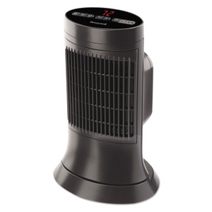 Honeywell Digital Ceramic Mini Tower Heater, 1,500 W, 10 x 7.63 x 14, Black (HWLHCE311V) View Product Image