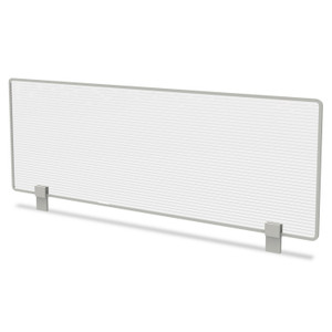Linea Italia Trento Line Dividing Panel, Polycarbonate, 47.13w x 1.75d x 15.5h, Translucent