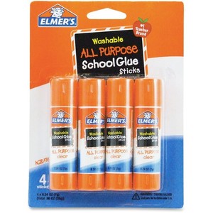 Elmer's Washable All-purpose School Glue Sticks - 0.24 oz - White