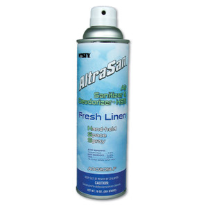 Misty Handheld Air Sanitizer/Deodorizer, Fresh Linen, 10 oz Aerosol Spray, 12/Carton (AMR1037236) View Product Image