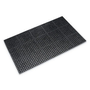 Crown Safewalk Heavy-Duty Anti-Fatigue Drainage Mat, General Purpose, 36 x 60, Black (CWNWSTF35BK) View Product Image