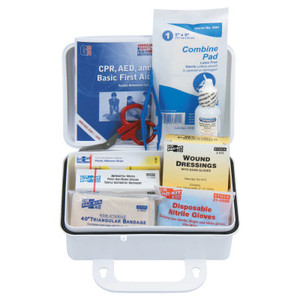 10 Person Plastic First-Aid Kit W/Eyewash (579-6410)