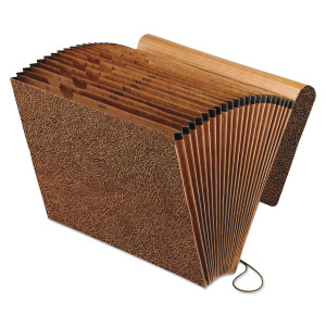 Pendaflex All Purpose Expanding File, 2" Expansion, 21 Sections, Elastic Cord Closure, 2/5-Cut Tabs, Letter Size, Red Fiber