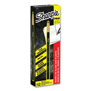 Sharpie Peel-Off China Markers, Black, Dozen