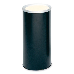 Safco Ash Urn, 10" dia x 20"h, Black, Ships in 1-3 Business Days (SAF9698BL) View Product Image