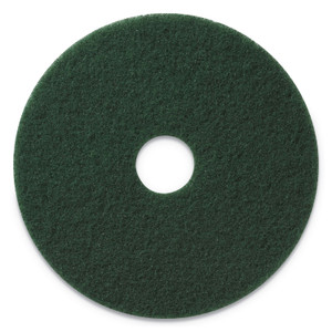 Americo Scrubbing Pads, 17" Diameter, Green, 5/Carton (AMF400317) View Product Image