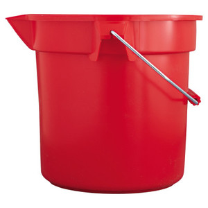10 Qt Brute Bucket Round10-1/2" Dia (640-FG296300RED) View Product Image