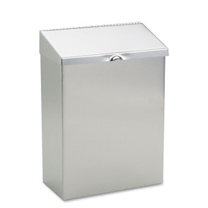 HOSPECO Wall Mount Sanitary Napkin Receptacle, Stainless Steel (HOSND1E) View Product Image