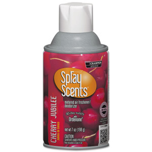 Chase Products Champion Sprayon SPRAYScents Metered Air Freshener Refill, Cherry Jubilee, 7 oz Aerosol Spray, 12/Carton