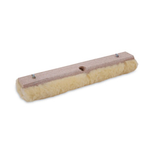 Boardwalk Mop Head, Finish Applicator, Lambswool, 14-Inch, White (BWK4414) View Product Image