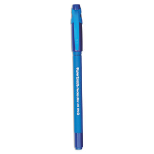 Paper Mate FlexGrip Ultra Recycled Ballpoint Pen, Stick, Medium 1 mm, Blue Ink, Blue Barrel, Dozen