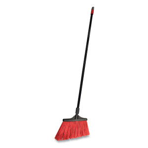 O-Cedar Commercial MaxiStrong Angle Broom, 56" Handle, Black, 6/Carton
