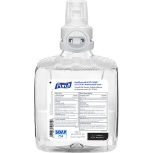 PURELL CS8 HEALTHY SOAP&trade 0.5% PCMX Antimicrobial Foam - Floral Scent - 1.27 quart - Hand, Skin - Clear - Anti-irritant