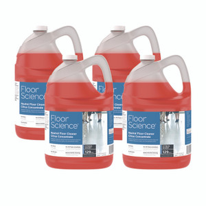 Diversey Floor Science Neutral Floor Cleaner Concentrate, Citrus Scent, 1 gal, 4/Carton