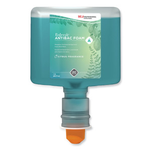 SC Johnson Professional Refresh Foaming Hand Soap Touch Free Cartridge Refill, Citrus Scent, 1.2 L, 3/Carton