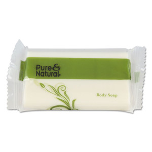 Pure & Natural Body and Facial Soap, Fresh Scent, # 1 1/2 Flow Wrap Bar, 500/Carton (PNN500150) View Product Image