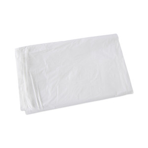 Boardwalk Linear Low Density Industrial Can Liners, 30 gal, 0.9 mil, 30" x 36", White, Flat Pack, 100/Carton