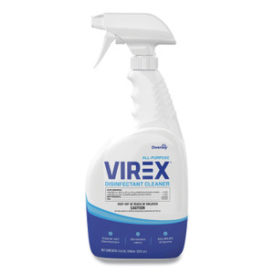 Diversey Virex All-Purpose Disinfectant Cleaner, Citrus Scent, 32 oz Spray Bottle, 8/Carton