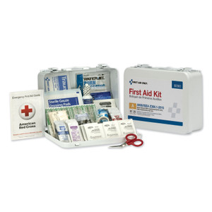 First Aid Only ANSI Class A 25 Person Bulk First Aid Kit for 25 People, 89 Pieces, Metal Case (FAO90560) View Product Image