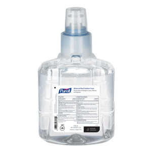 PURELL Advanced Hand Sanitizer Foam, For LTX-12 Dispensers, 1,200 mL Refill, Fragrance-Free (GOJ190502EA) View Product Image
