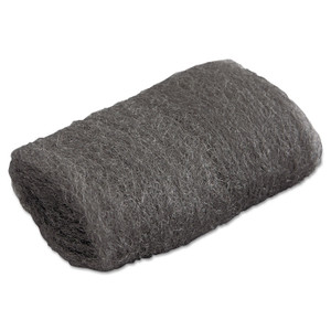 GMT Industrial-Quality Steel Wool Hand Pads, #00 Very Fine, Steel Gray, 16 Pads/Sleeve, 12/Sleeves/Carton (GMA117002) View Product Image