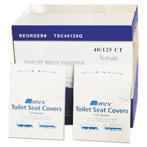 GEN Quarter-Fold Toilet Seat Covers, 14.17 x 16.73, White, 5,000/Carton Product Image 