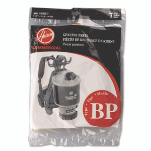 Hoover Commercial Disposable Paper Liner for Commercial Backpack Vacuum Cleaner, 7/Pack