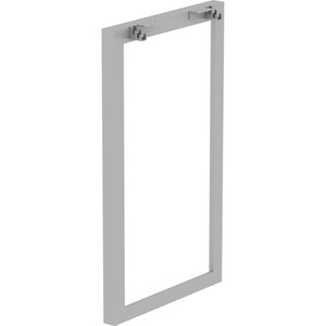 Lorell Relevance Standing-Height Side Leg Frame - 40.4" Height x 23.3" Width - Finish: Silver