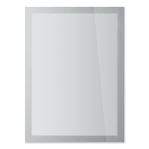 Durable DURAFRAME SUN Sign Holder, 8.5 x 11, Silver Frame, 2/Pack