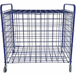 Champion Sports Full Size Lockable Ball Locker - Steel - 36" Length x 24" Width x 36" Height - Blue