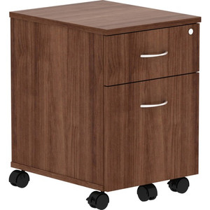 Lorell Relevance Series 2-Drawer File Cabinet - 22.9" Height x 15.8" Width x 19.9" Depth - 2 x File, Box Drawer(s) - Finish: Laminate, Walnut