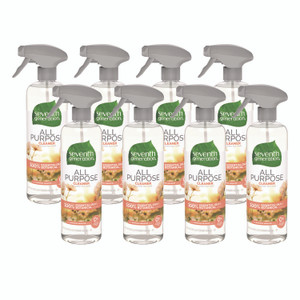 Seventh Generation Natural All-Purpose Cleaner, Morning Meadow, 23 oz Trigger Spray Bottle, 8/Carton